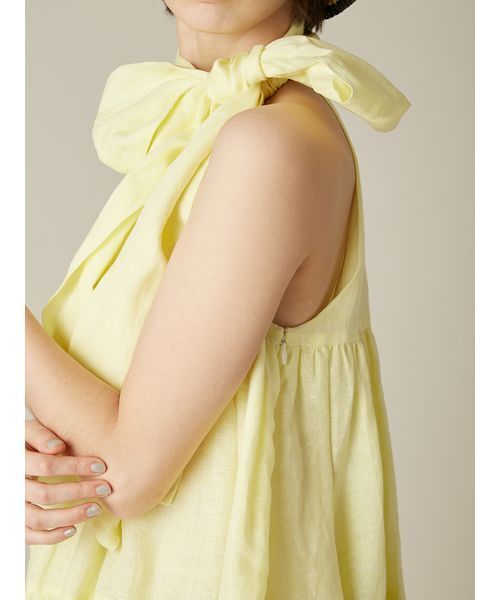 FURFUR(ファーファー)の「ボウタイアメスリワンピース(ワンピース・レディース・イエロー/オフホワイト/ブラック・F)」の15枚目の写真