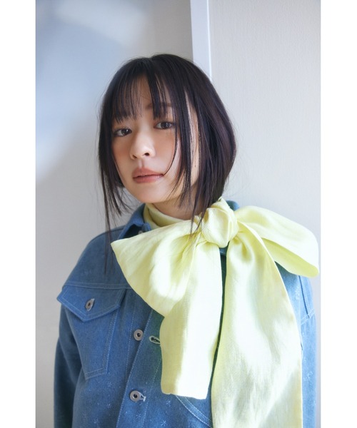 FURFUR(ファーファー)の「ボウタイアメスリワンピース(ワンピース・レディース・イエロー/オフホワイト/ブラック・F)」の6枚目の写真