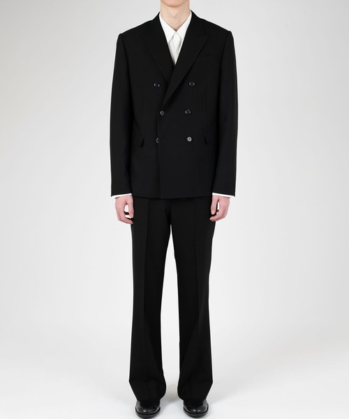 LAD MUSICIAN（ラッドミュージシャン）の「WOOL GABARDINE DOUBLE BREASTED JACKET（テーラードジャケット・メンズ・ブラック・46/42/44）」の5枚目の写真