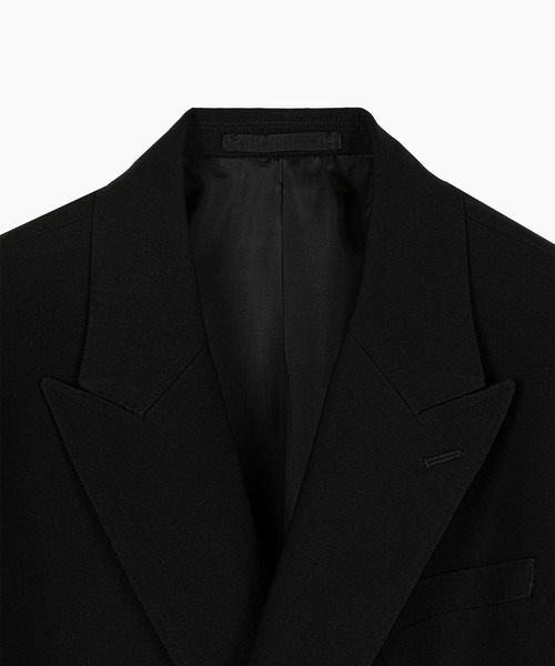 LAD MUSICIAN（ラッドミュージシャン）の「WOOL GABARDINE DOUBLE BREASTED JACKET（テーラードジャケット・メンズ・ブラック・46/42/44）」の7枚目の写真