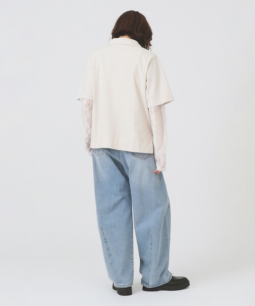Champion(チャンピオン)の「【別注】Champion / ハーフ ジップ Tシャツ(Tシャツ/カットソー・レディース・ブラック系その他/ライトグレー・MEDIUM)」の5枚目の写真