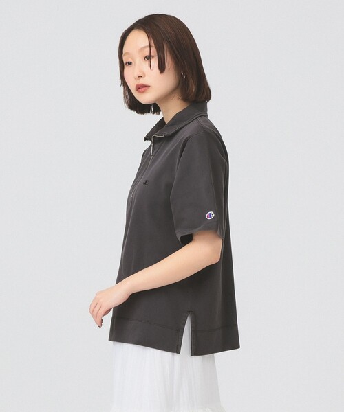 Champion(チャンピオン)の「【別注】Champion / ハーフ ジップ Tシャツ(Tシャツ/カットソー・レディース・ブラック系その他/ライトグレー・MEDIUM)」の10枚目の写真