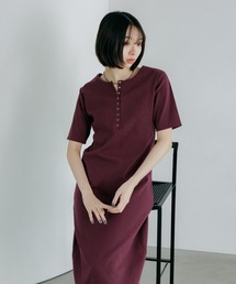 PAGEBOY | 【汗じみ防止/2サイズ展開】ジミレスヘンリーネックワンピース(ワンピース)