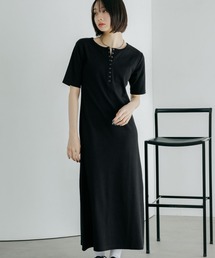 PAGEBOY | 【汗じみ防止/2サイズ展開】ジミレスヘンリーネックワンピース(ワンピース)