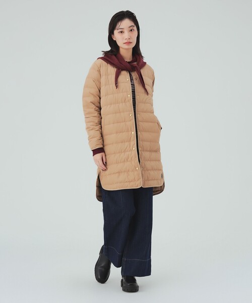 BEAMS HEART(ビームスハート)の「フレンチダウン ロング コート(ダウンジャケット/コート・レディース・ベージュ/ブラック/オリーブ・SMALL/MEDIUM/LARGE)」の7枚目の写真