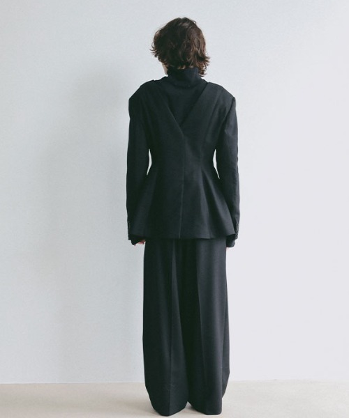 ETRE TOKYO(エトレトウキョウ)の「ダブルフェイスデザインウエストワイドパンツ(その他パンツ・レディース・ブラック/ネイビー・S/M)」の7枚目の写真
