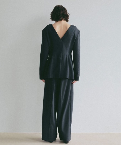 ETRE TOKYO(エトレトウキョウ)の「ダブルフェイスデザインウエストワイドパンツ(その他パンツ・レディース・ブラック/ネイビー・S/M)」の12枚目の写真