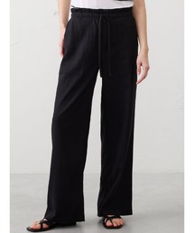 BANANA REPUBLIC FACTORY STORE ミッドライズ ストレート リネンブレンド プルオンパンツ