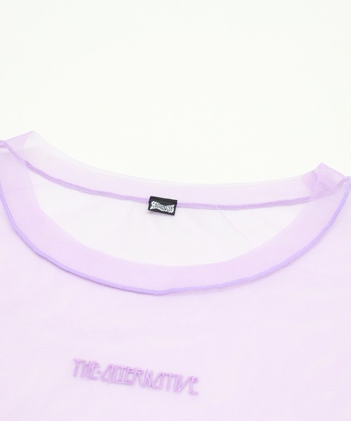 RNA(アールエヌエー)の「M2688 チュールメッシュルーズロンT(Tシャツ/カットソー・レディース・ライトパープル/ホワイト/ブラック・MEDIUM)」の10枚目の写真
