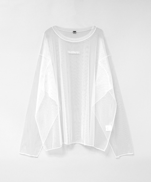 RNA(アールエヌエー)の「M2688 チュールメッシュルーズロンT(Tシャツ/カットソー・レディース・ライトパープル/ホワイト/ブラック・MEDIUM)」の19枚目の写真