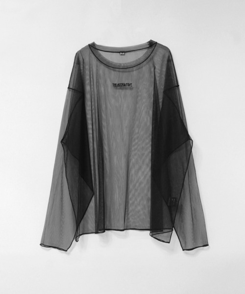 RNA(アールエヌエー)の「M2688 チュールメッシュルーズロンT(Tシャツ/カットソー・レディース・ライトパープル/ホワイト/ブラック・MEDIUM)」の20枚目の写真
