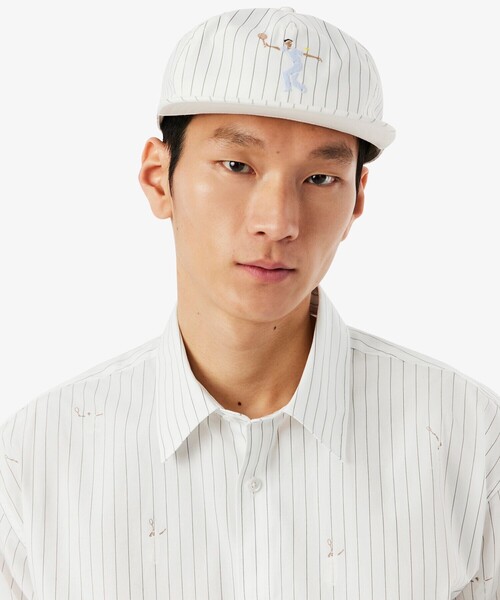LACOSTE(ラコステ)の「オールオーバーステッチ ストライプシャツ(シャツ/ブラウス・メンズ・オフホワイト・41/40/39/38)」の4枚目の写真