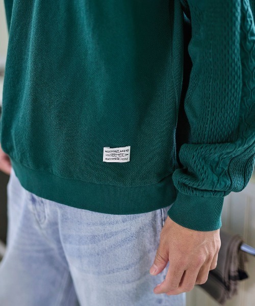 Sunny clouds(サニークラウズ)の「サニークラウズ セーターになりたかったカットソートップス〈メンズ〉(Tシャツ/カットソー・メンズ・ライトイエロー/グリーン/アイボリー・S/M/L)」の14枚目の写真