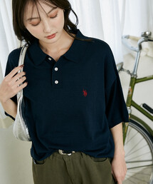 PUBLUX（パブリュクス）の「U.S. POLO ASSN. × PUBLUX/ユーエスポロアッスン ＜接触冷感＞別注 サマーニット ポロ 限定展開（ポロシャツ）」