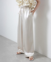 Riberry | サテンイージーワイドパンツ(その他パンツ)
