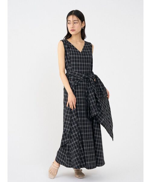 LAGUNAMOON（ラグナムーン）の「ウエストシャツデザインワンピース（ワンピース・レディース・ホワイト/ブラック・SMALL/MEDIUM）」の19枚目の写真