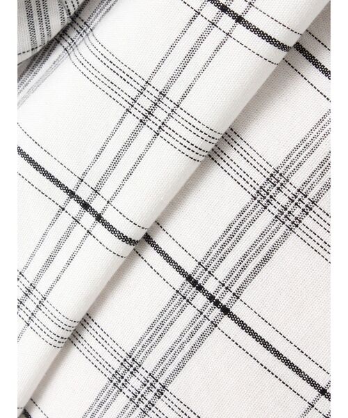 LAGUNAMOON（ラグナムーン）の「ウエストシャツデザインワンピース（ワンピース・レディース・ホワイト/ブラック・SMALL/MEDIUM）」の9枚目の写真