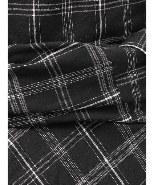 LAGUNAMOON（ラグナムーン）の「ウエストシャツデザインワンピース（ワンピース・レディース・ホワイト/ブラック・SMALL/MEDIUM）」の10枚目の写真