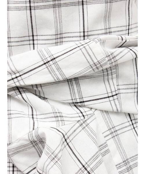 LAGUNAMOON（ラグナムーン）の「ウエストシャツデザインワンピース（ワンピース・レディース・ホワイト/ブラック・SMALL/MEDIUM）」の11枚目の写真