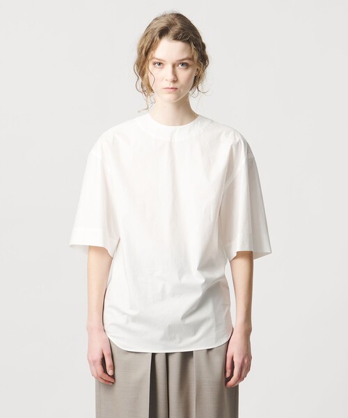 LOEFF(ロエフ)の「<LOEFF>フィッシュテイル ショートスリーブ シャツ(シャツ/ブラウス・レディース・ホワイト/ネイビー・FREE)」の10枚目の写真