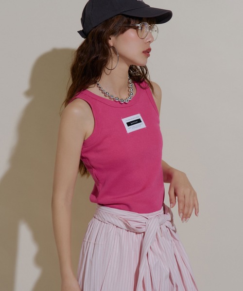 bohmal(ボマール)の「2wayアメスリカラータンクトップ(タンクトップ・レディース・ブルー/ライム/ピンク/オレンジ・MEDIUM/LARGE)」の3枚目の写真