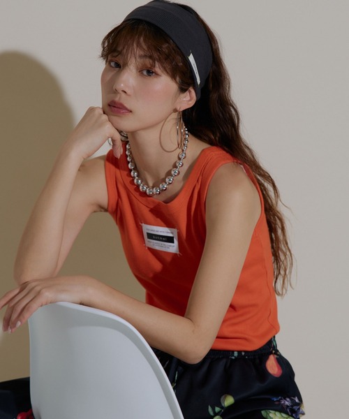 bohmal(ボマール)の「2wayアメスリカラータンクトップ(タンクトップ・レディース・ブルー/ライム/ピンク/オレンジ・MEDIUM/LARGE)」の4枚目の写真