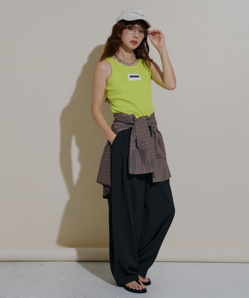 bohmal(ボマール)の「2wayアメスリカラータンクトップ(タンクトップ・レディース・ブルー/ライム/ピンク/オレンジ・MEDIUM/LARGE)」の6枚目の写真