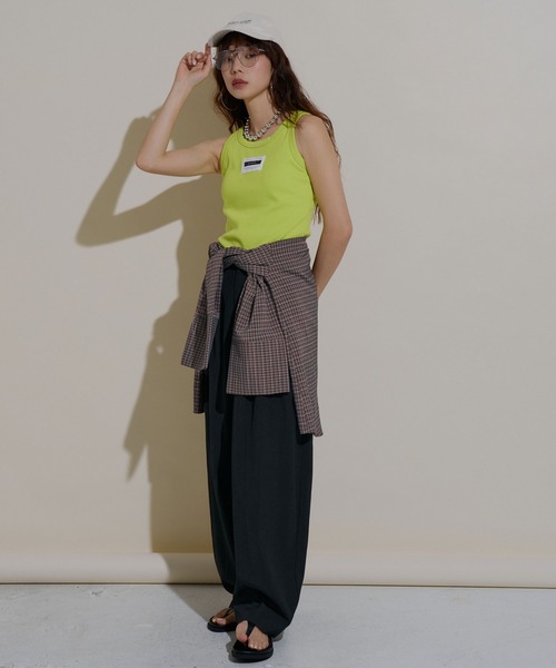 bohmal(ボマール)の「2wayアメスリカラータンクトップ(タンクトップ・レディース・ブルー/ライム/ピンク/オレンジ・MEDIUM/LARGE)」の7枚目の写真