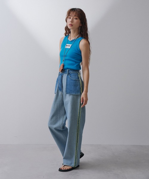 bohmal(ボマール)の「2wayアメスリカラータンクトップ(タンクトップ・レディース・ブルー/ライム/ピンク/オレンジ・MEDIUM/LARGE)」の12枚目の写真
