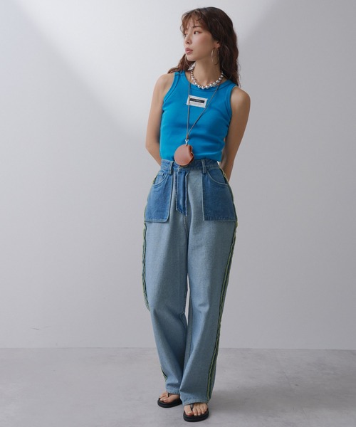 bohmal(ボマール)の「2wayアメスリカラータンクトップ(タンクトップ・レディース・ブルー/ライム/ピンク/オレンジ・MEDIUM/LARGE)」の13枚目の写真