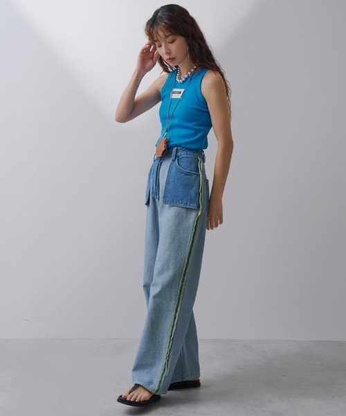 bohmal(ボマール)の「2wayアメスリカラータンクトップ(タンクトップ・レディース・ブルー/ライム/ピンク/オレンジ・MEDIUM/LARGE)」の16枚目の写真