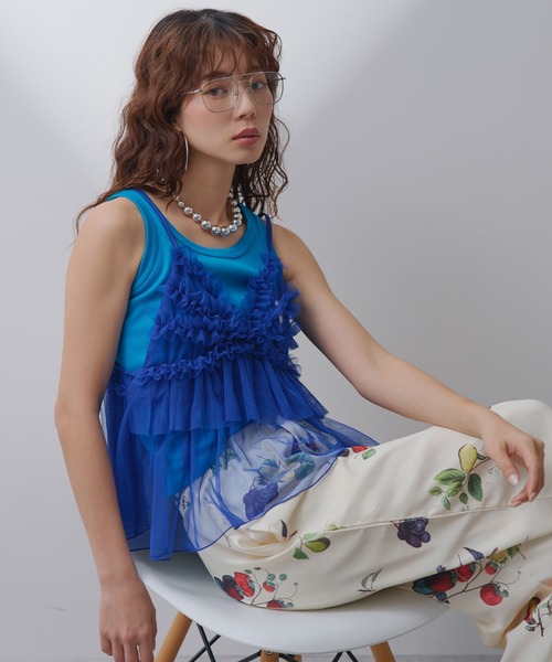 bohmal(ボマール)の「2wayアメスリカラータンクトップ(タンクトップ・レディース・ブルー/ライム/ピンク/オレンジ・MEDIUM/LARGE)」の18枚目の写真