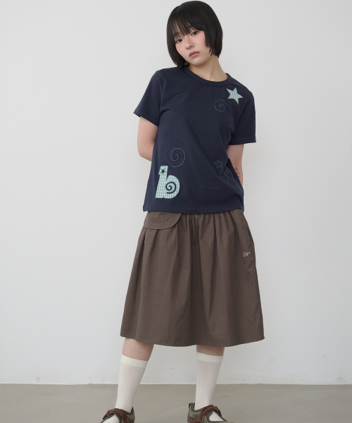 BAUF（バウフ）の「BスタースリムフィットTシャツ[ネイビー]（Tシャツ/カットソー・レディース・その他・FREE）」の4枚目の写真