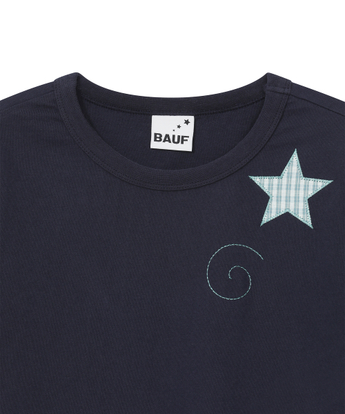 BAUF（バウフ）の「BスタースリムフィットTシャツ[ネイビー]（Tシャツ/カットソー・レディース・その他・FREE）」の9枚目の写真
