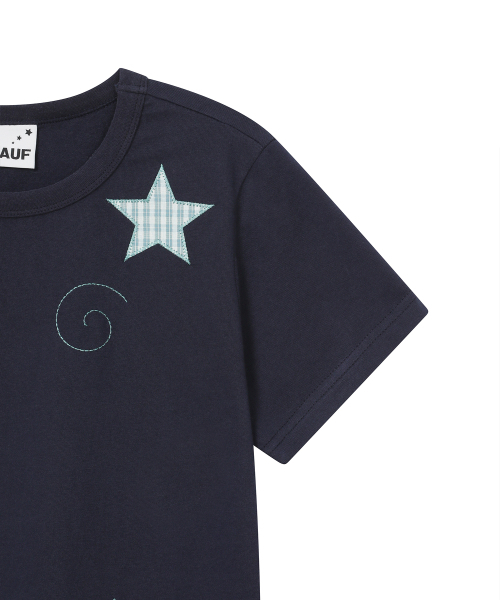 BAUF（バウフ）の「BスタースリムフィットTシャツ[ネイビー]（Tシャツ/カットソー・レディース・その他・FREE）」の10枚目の写真