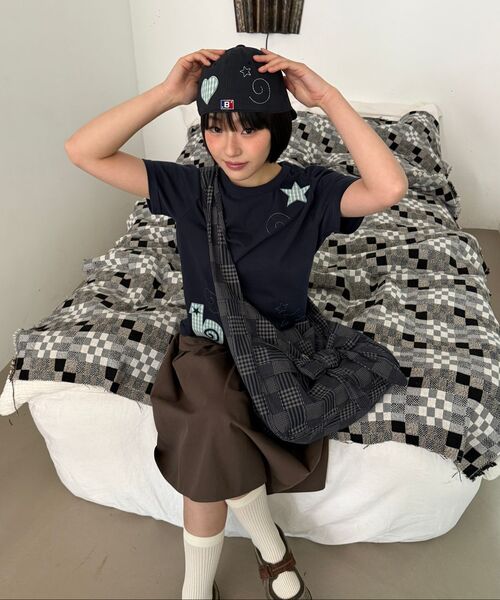 BAUF（バウフ）の「BスタースリムフィットTシャツ[ネイビー]（Tシャツ/カットソー・レディース・その他・FREE）」の13枚目の写真