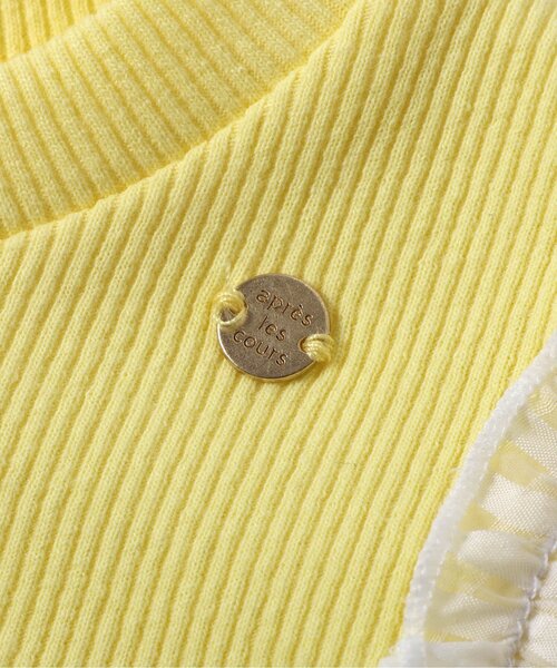 apres les cours（アプレレクール）の「袖刺繍シアースリーブTシャツ（Tシャツ/カットソー・キッズ・ネイビー/アイボリー/イエロー/オレンジ・100/140/130/120/110/90/80）」の10枚目の写真