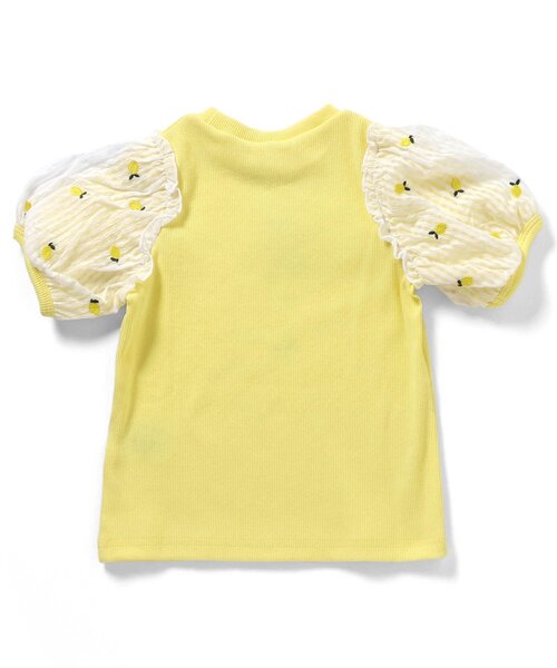 apres les cours（アプレレクール）の「袖刺繍シアースリーブTシャツ（Tシャツ/カットソー・キッズ・ネイビー/アイボリー/イエロー/オレンジ・100/140/130/120/110/90/80）」の15枚目の写真