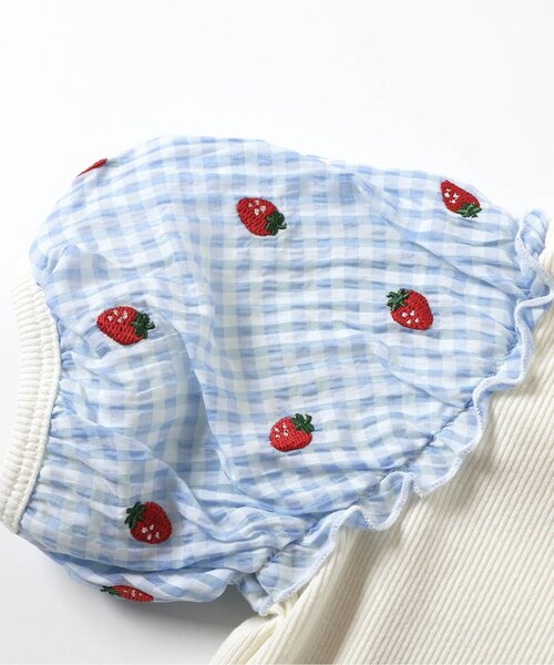 apres les cours（アプレレクール）の「袖刺繍シアースリーブTシャツ（Tシャツ/カットソー・キッズ・ネイビー/アイボリー/イエロー/オレンジ・100/140/130/120/110/90/80）」の16枚目の写真