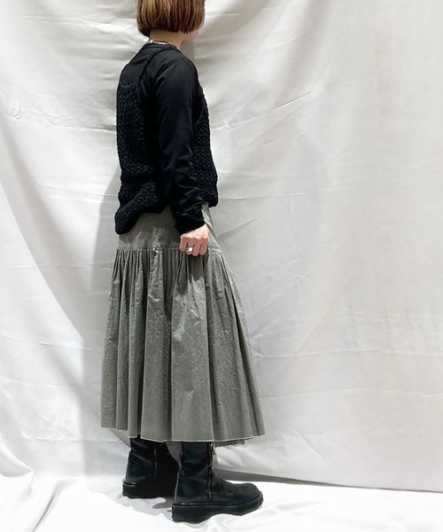 JOURNAL STANDARD LUXE（ジャーナルスタンダード　ラックス）の「Lyra's SK（スカート・レディース・グレー/ネイビー・FREE）」の3枚目の写真