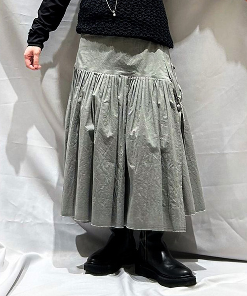 JOURNAL STANDARD LUXE（ジャーナルスタンダード　ラックス）の「Lyra's SK（スカート・レディース・グレー/ネイビー・FREE）」の4枚目の写真