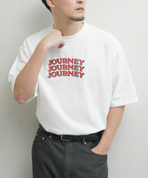 ZIP FIVE（ジップファイブ）の「高密度編み 度詰め天竺 アソートロゴ プリント半袖Tシャツ（Tシャツ/カットソー）」