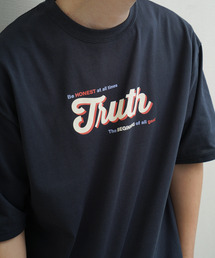 ZIP FIVE（ジップファイブ）の「高密度編み 度詰め天竺 アソートロゴ プリント半袖Tシャツ（Tシャツ/カットソー）」