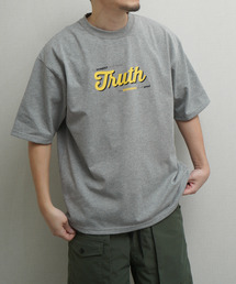 ZIP FIVE（ジップファイブ）の「高密度編み 度詰め天竺 アソートロゴ プリント半袖Tシャツ（Tシャツ/カットソー）」