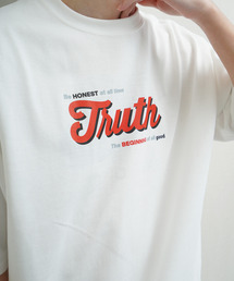 ZIP FIVE（ジップファイブ）の「高密度編み 度詰め天竺 アソートロゴ プリント半袖Tシャツ（Tシャツ/カットソー）」