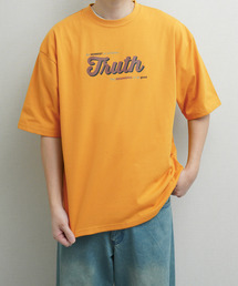 ZIP FIVE（ジップファイブ）の「高密度編み 度詰め天竺 アソートロゴ プリント半袖Tシャツ（Tシャツ/カットソー）」