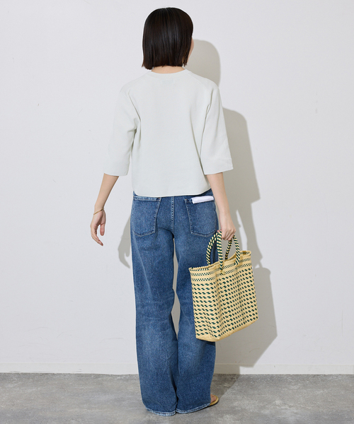 SLOBE IENA（スローブイエナ）の「《遮熱/UVカット/》ハーフスリーブニットカーディガン（カーディガン/ボレロ・レディース・チャコールグレー/グリーン/アイボリー・FREE）」の12枚目の写真