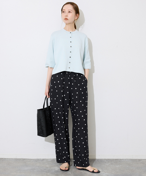 SLOBE IENA（スローブイエナ）の「《遮熱/UVカット/》ハーフスリーブニットカーディガン（カーディガン/ボレロ・レディース・チャコールグレー/グリーン/アイボリー・FREE）」の16枚目の写真