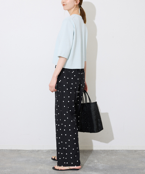 SLOBE IENA（スローブイエナ）の「《遮熱/UVカット/》ハーフスリーブニットカーディガン（カーディガン/ボレロ・レディース・チャコールグレー/グリーン/アイボリー・FREE）」の18枚目の写真