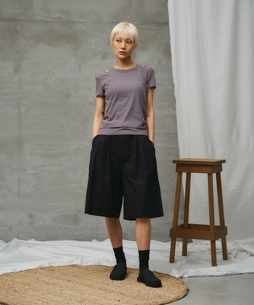 paradigm（パラダイム）の「【paradigm】シアーコットン2ピースレイヤードセットS/S（Tシャツ/カットソー・レディース・グリーン系その他/ピンク/ホワイト/ブラック/チャコールグレー・SMALL/MEDIUM）」の15枚目の写真